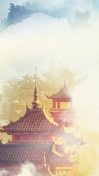 古建筑H5背景高清