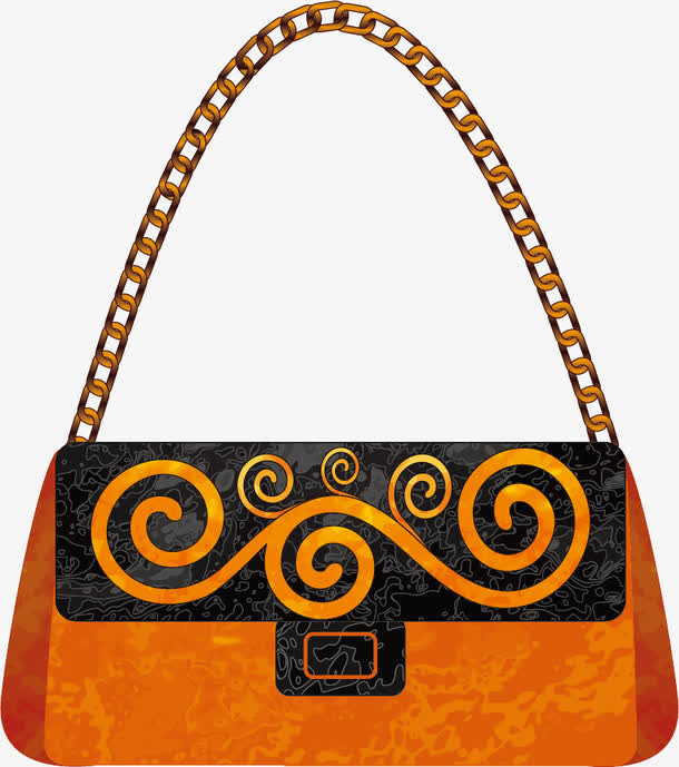 卡通手绘手提包包免抠