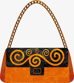 卡通手绘手提包包免抠