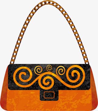 卡通手绘手提包包免抠