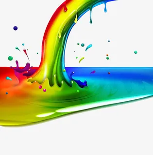 炫彩油漆颜料免抠