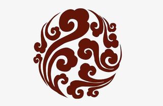 圆形云纹矢量图免抠