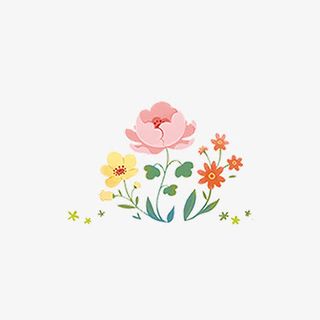 小清新鲜花背景元素