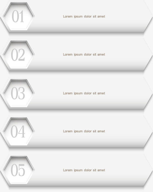 数字标签矢量素材免抠装饰ppt元素