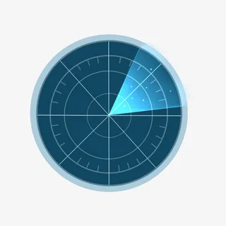 太空雷达科技图标素材笔免抠