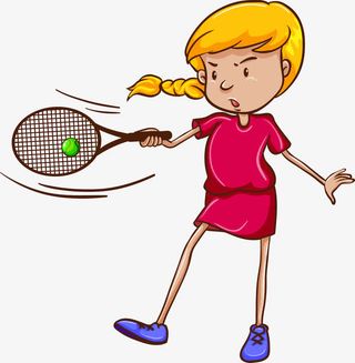 外国学生运动形象矢量免抠