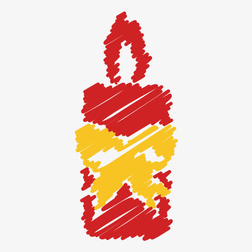 生日快乐蜡烛庆典圣诞节火光乱涂免抠