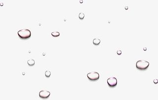 春天手绘漂浮水滴免抠