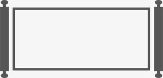 卷轴边框免抠