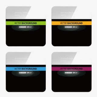 透明科技感名片免抠