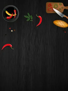 黑色简约美食食材背景高清