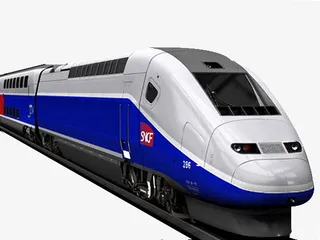 蓝灰色高铁免抠