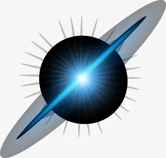 蓝色炫光装饰图案免抠