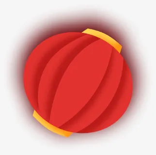 红色的节日灯笼免抠