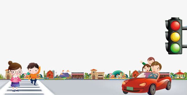 卡通交规免抠