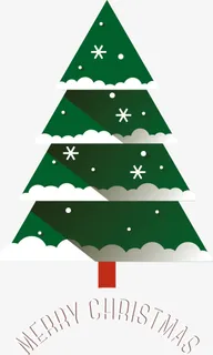 矢量圣诞树免抠
