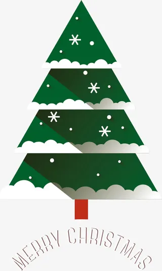 矢量圣诞树免抠