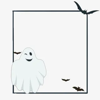 万圣节小鬼边框免抠