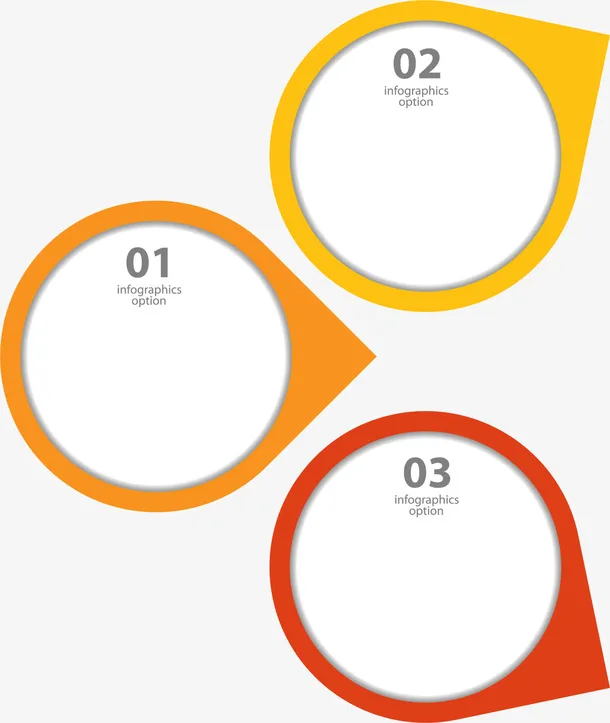 橙色圆圈标签免抠