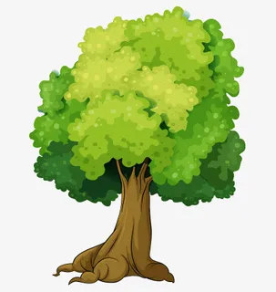 大树春天树木矢量3免抠