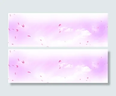 粉色紫色花瓣天空背景