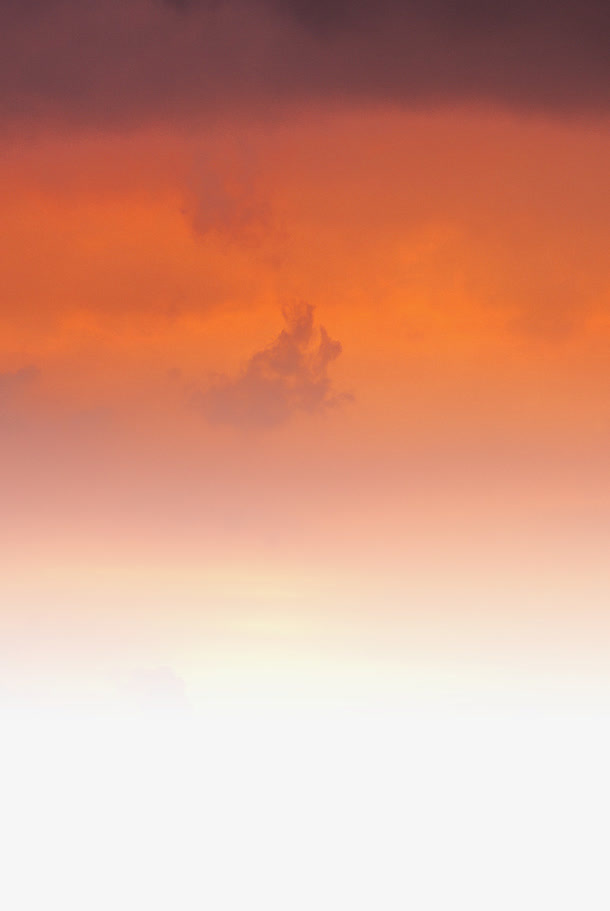 日落橙色天空云朵团队免抠