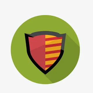 绿色标签盾牌矢量图免抠