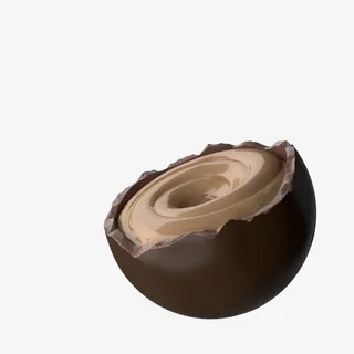 手绘巧克力球免抠