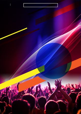 彩色绚丽酒吧狂欢活动海报背景素材高清