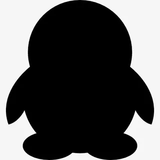 QQ企鹅形状图标免抠图标元素