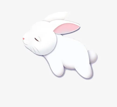 手绘兔子免抠