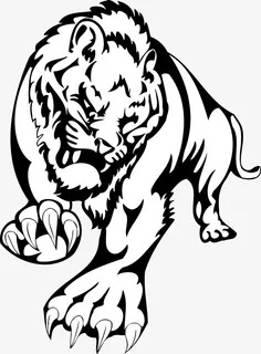 黑色卡通老虎png图免抠 黑色卡通老虎png图免抠