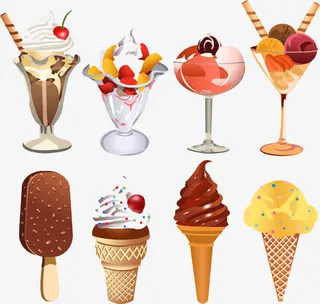 冰淇淋与雪糕免抠