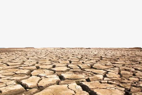 干裂的黄土地免抠