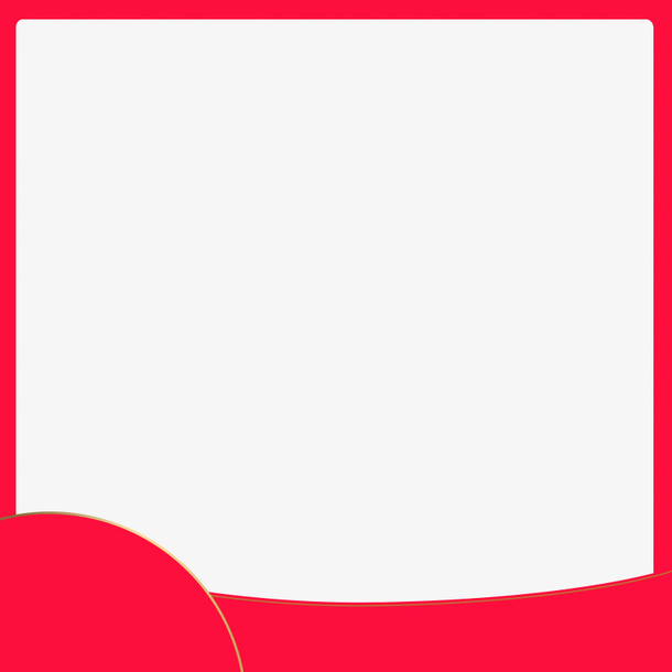 天猫红色主图背景图边框电商免抠