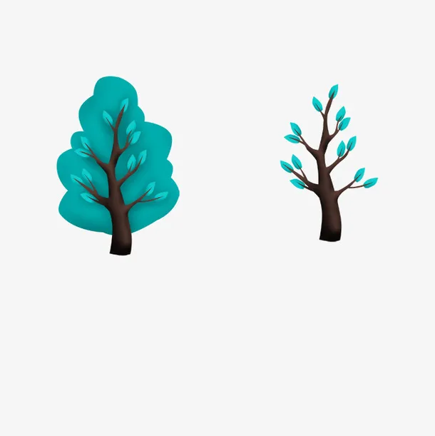 小树png手绘图片免抠