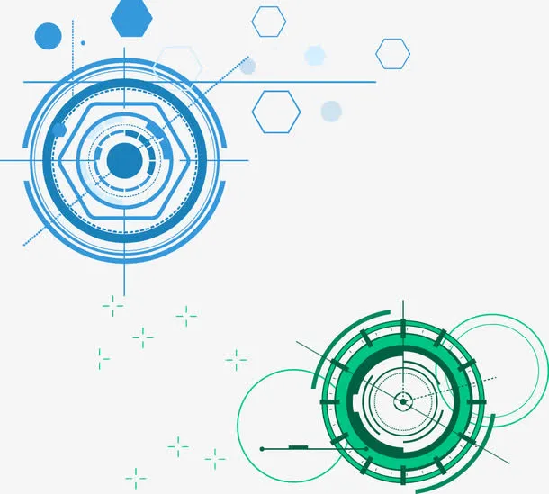 矢量手绘准星免抠