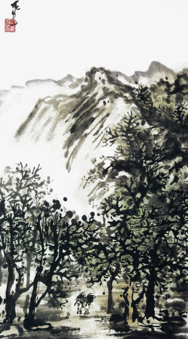 传统国画写生免抠