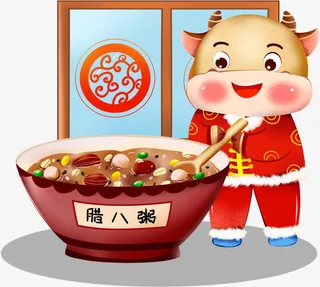 卡通福牛元素4免抠