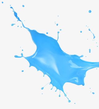 油漆蓝色油漆喷溅飞溅免抠