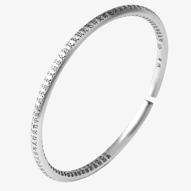 男士开口实心圆柱手环免抠