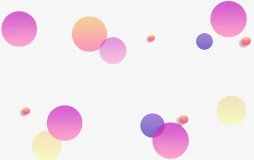 透明渐变彩球背景素材 透明渐变彩球背景素材