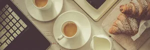 简约办公下午茶banner高清