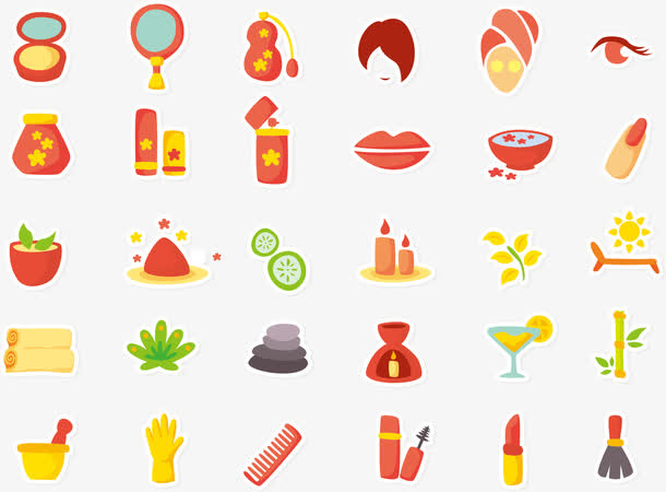 日常洗漱用品图标免抠