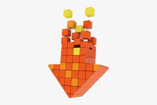 红色的方块箭头免抠