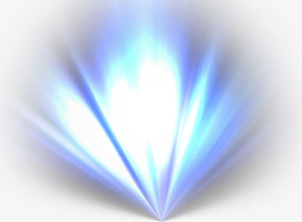 蓝色炫光免抠