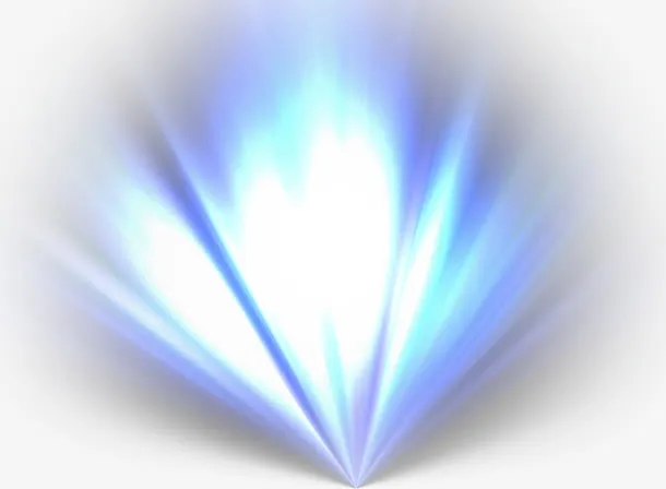 蓝色炫光免抠