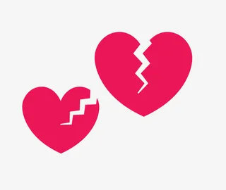 心碎矢量图素材免抠