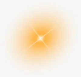 橙色太阳光透明光晕免抠