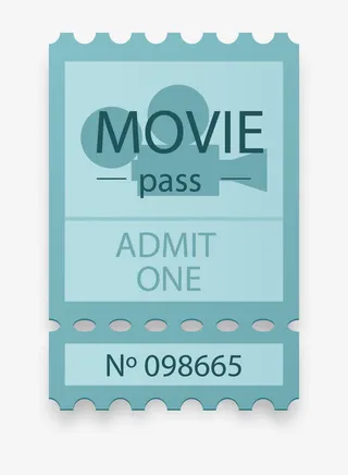 矢量图入场票免抠